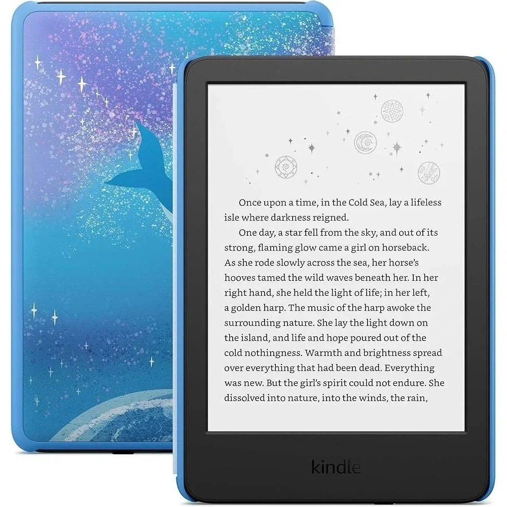New Amazon Kindle Kids 11th Gen 2024 16GB Space Whale eReader RS23CV 6